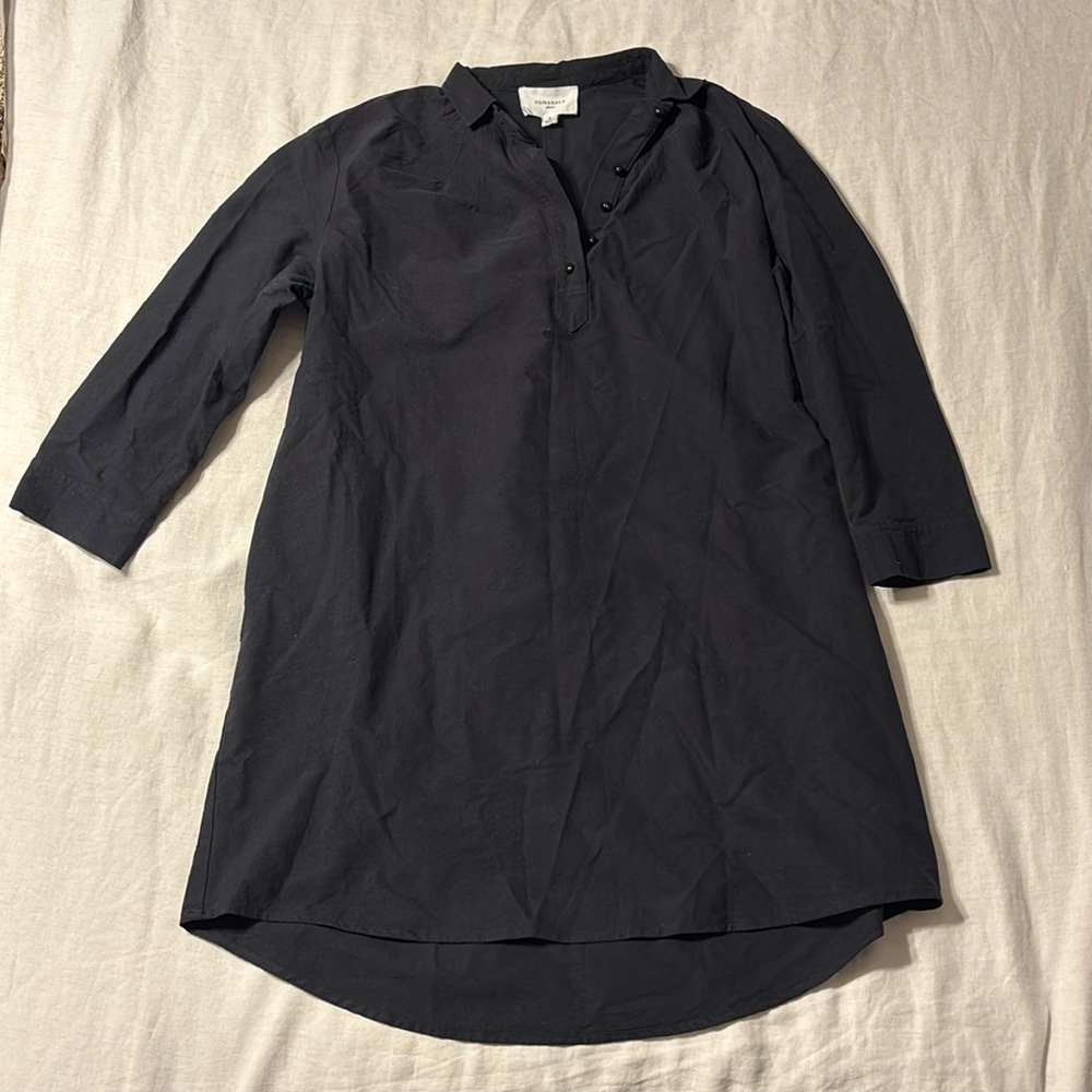 Tuckernuck shirt dress in black